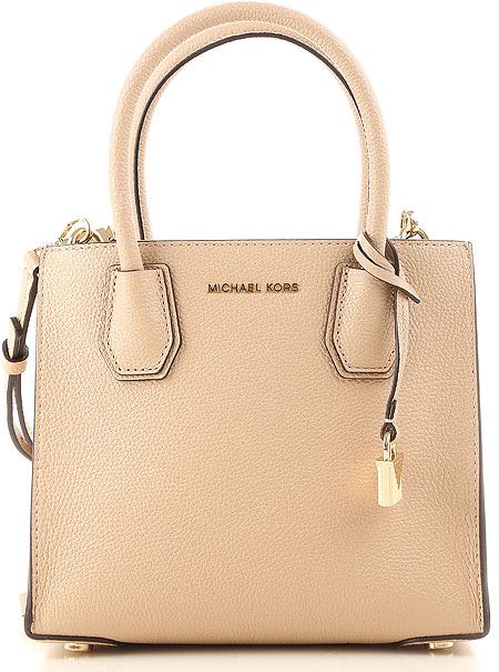 Michael Kors mercer leather crossbody in oyster