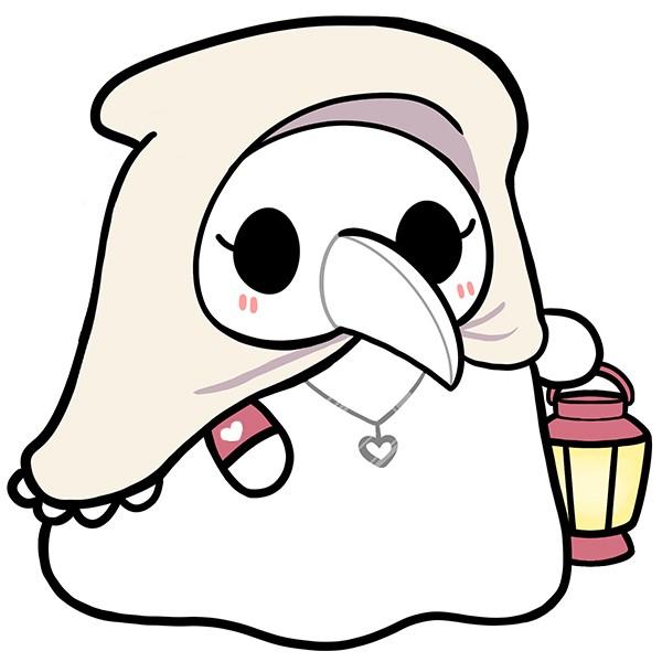 mini squishable plague nurse