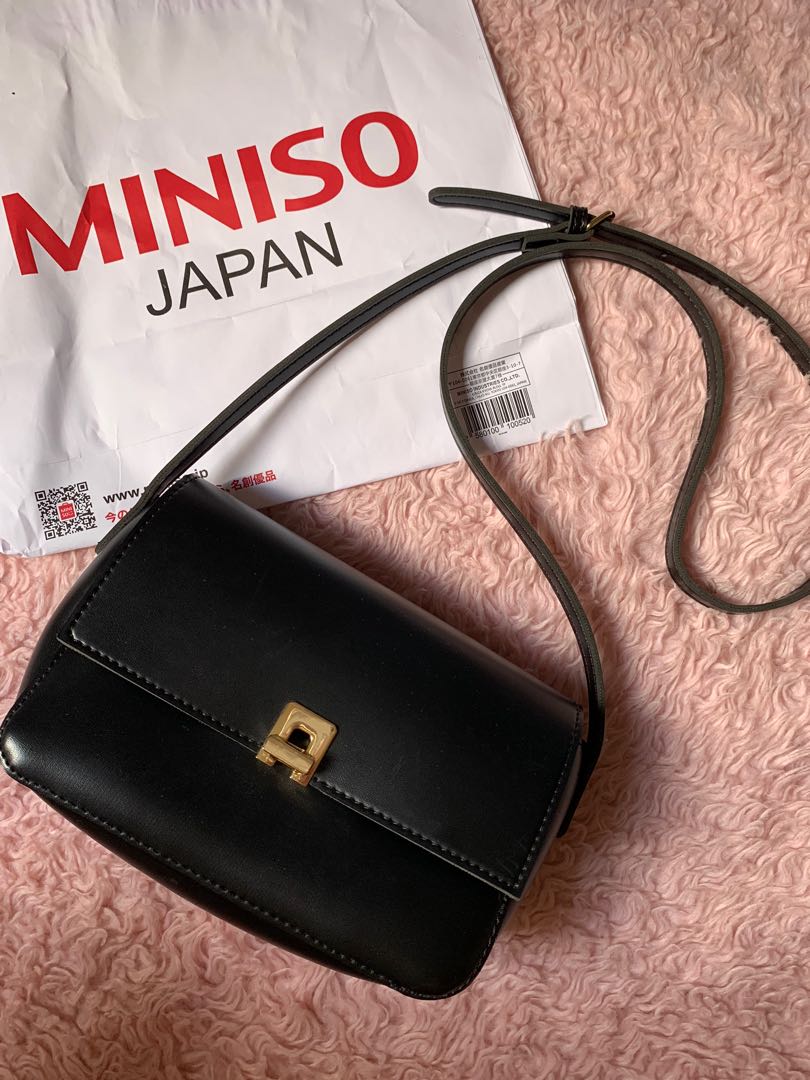 Miniso black cross body bag, Women's Fashion, Bags & Wallets, Cross