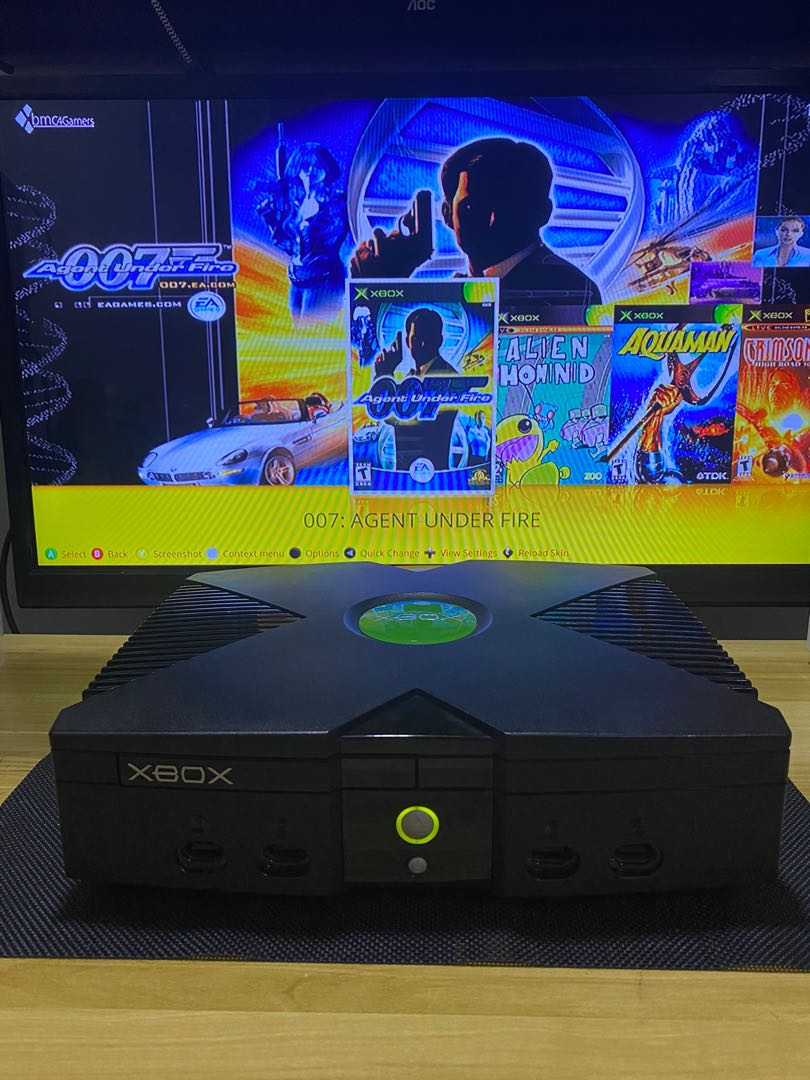 Modded original xbox with all xbox games store