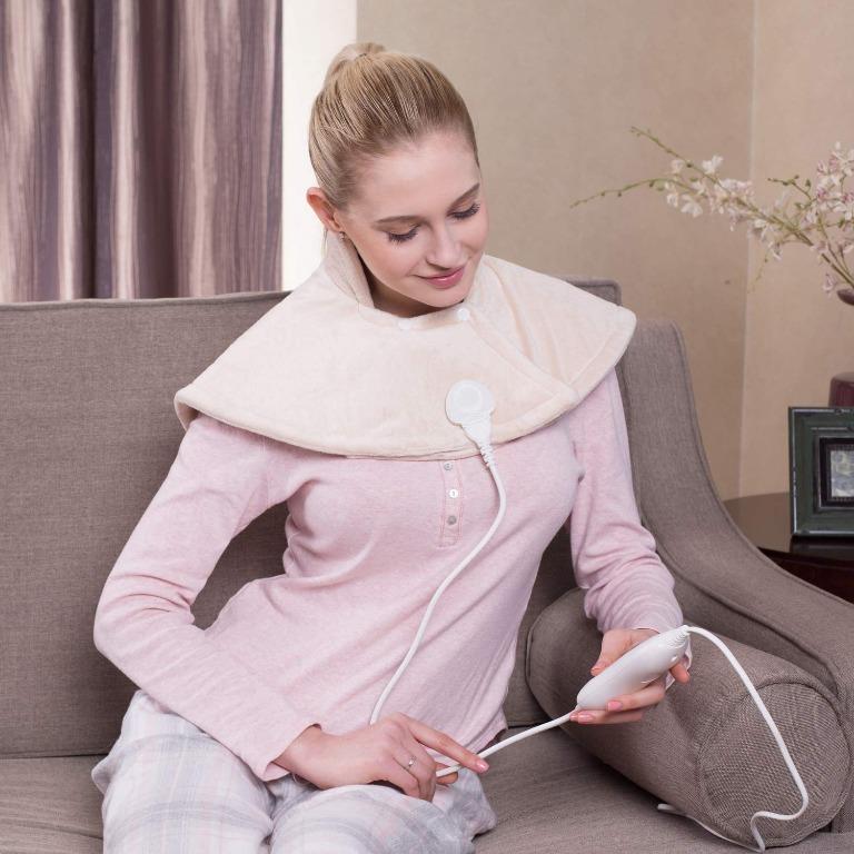 "MVPower Shoulder Electric Heating Pad, 60 x 62 cm, for Back Neck Pain