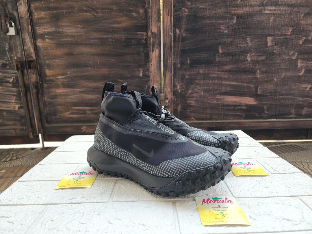 Nike ACG Mountain Fly Gore-Tex Triple Black, Fesyen Pria, Sepatu