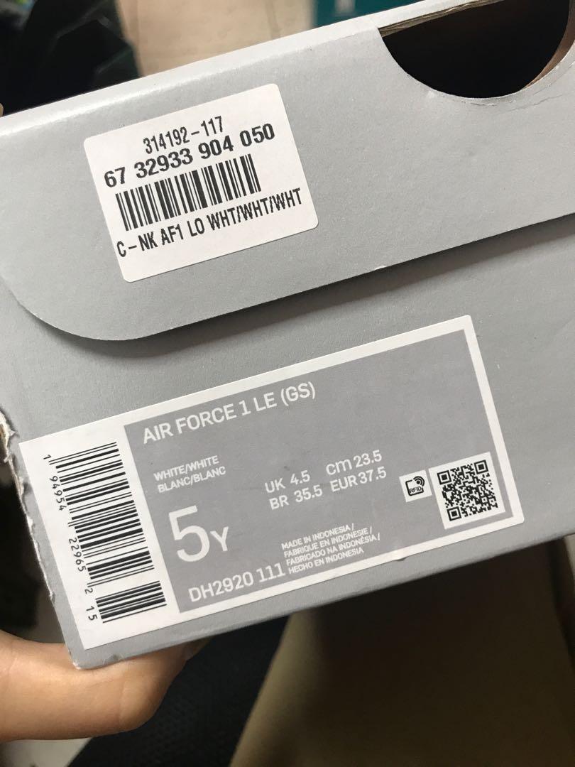 Nike air on sale force etichetta