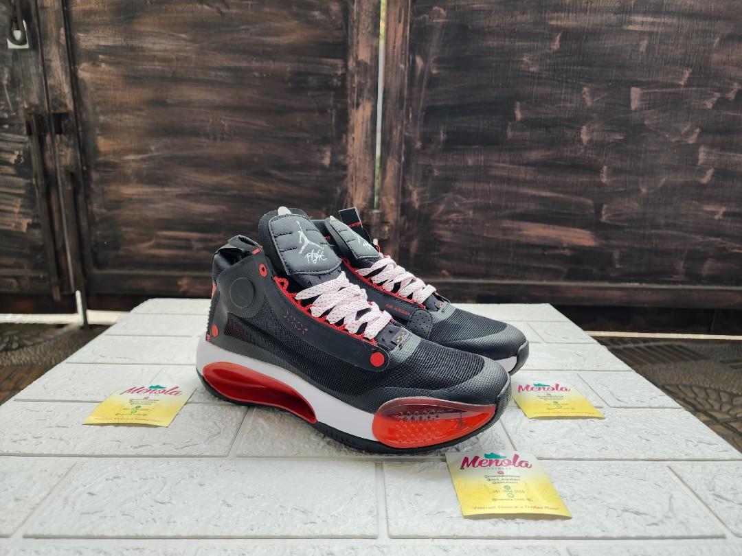Jordan 34 black shop red