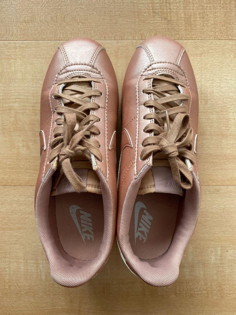 Nike Cortez in Rose Gold Metallic Leather, Women's Fashion, Footwear,  Sneakers on Carousell