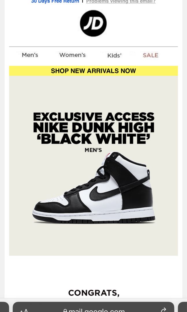 Nike dunk high black white, Men's Fashion, Footwear, Sneakers on Carousell