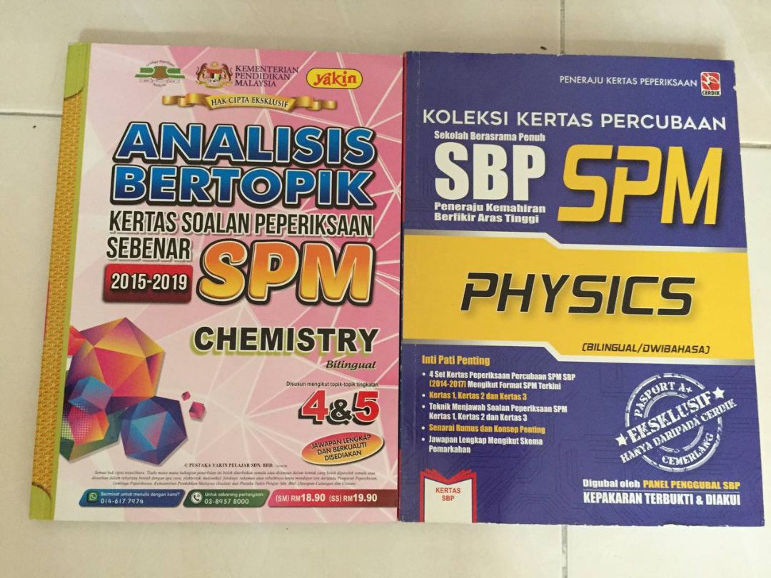 Past Year Spm Fizik Dan Chemistry Hobbies Toys Books Magazines Textbooks On Carousell
