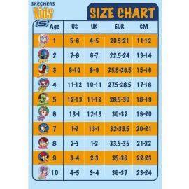 Skechers twinkle toes size chart hot sale