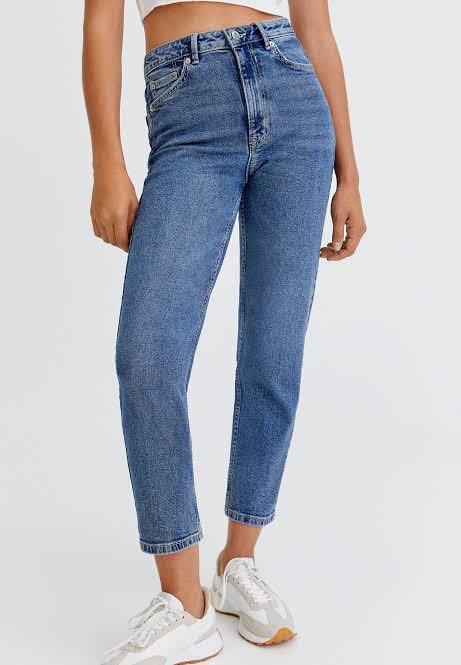 Bear Mom Jeans, Fesyen Wanita, Pakaian 