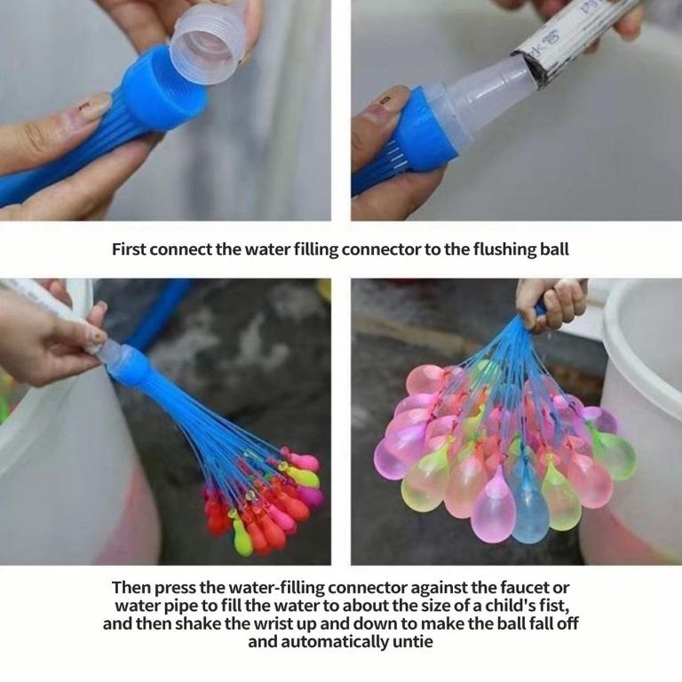 Rapid water injection balloon Bouncing water polo bundle Water fight ...