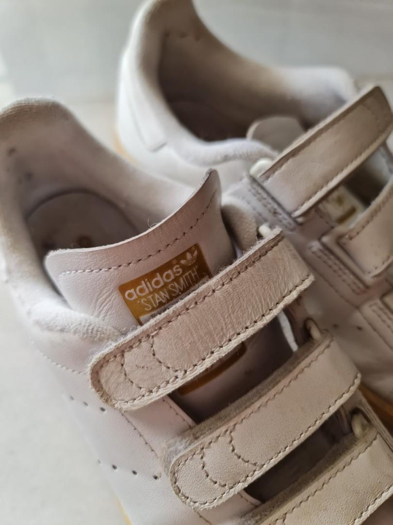 Stan smith hot sale gold velcro