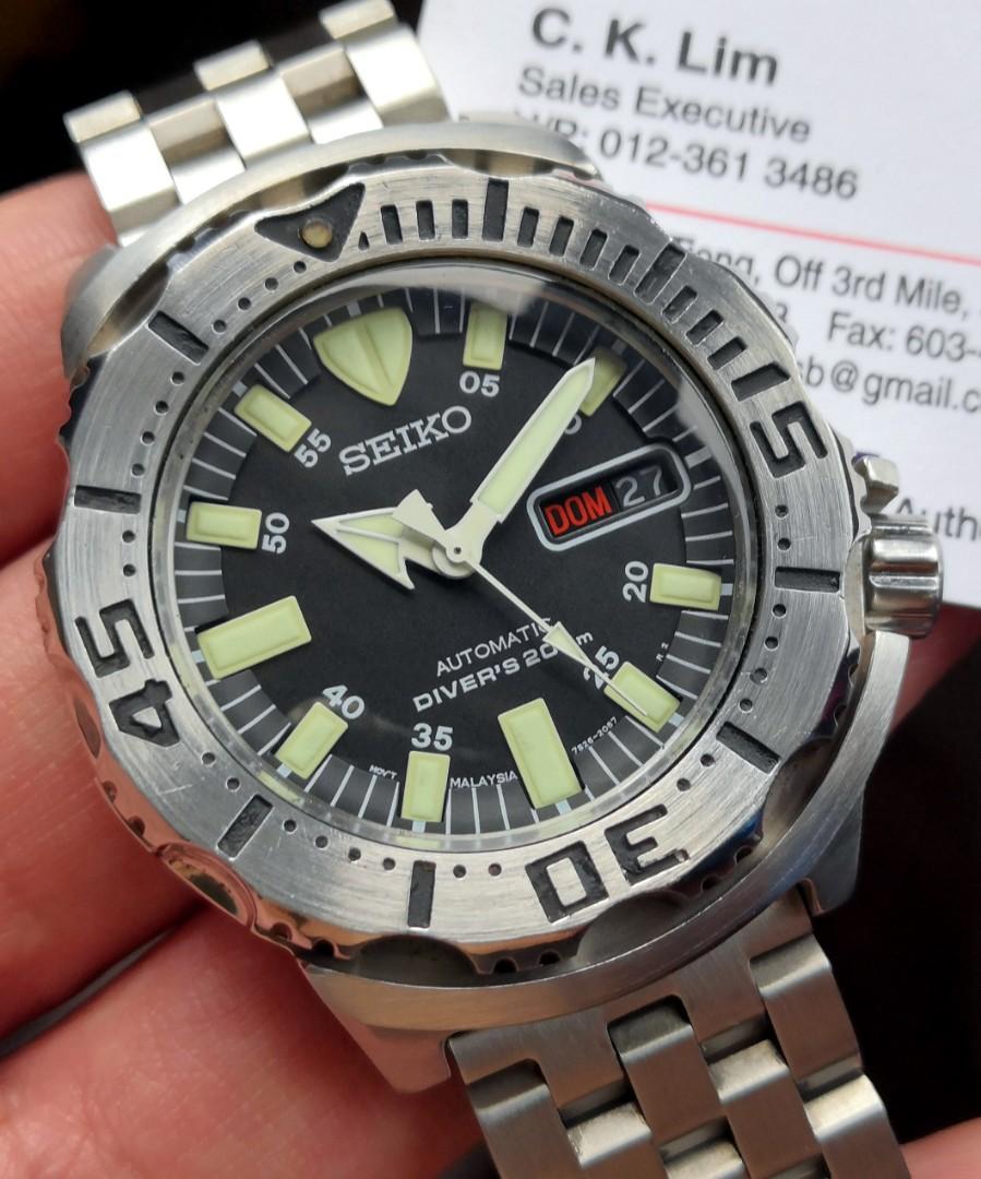 Rare Malaysia Dial Seiko Monster, Luxury, Watches on Carousell