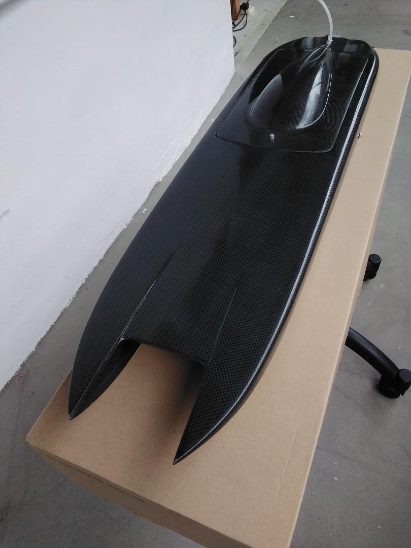 RC ARTR ALL Carbon Fibre Catamaran 940mm Twin Drive EP Catamaran w