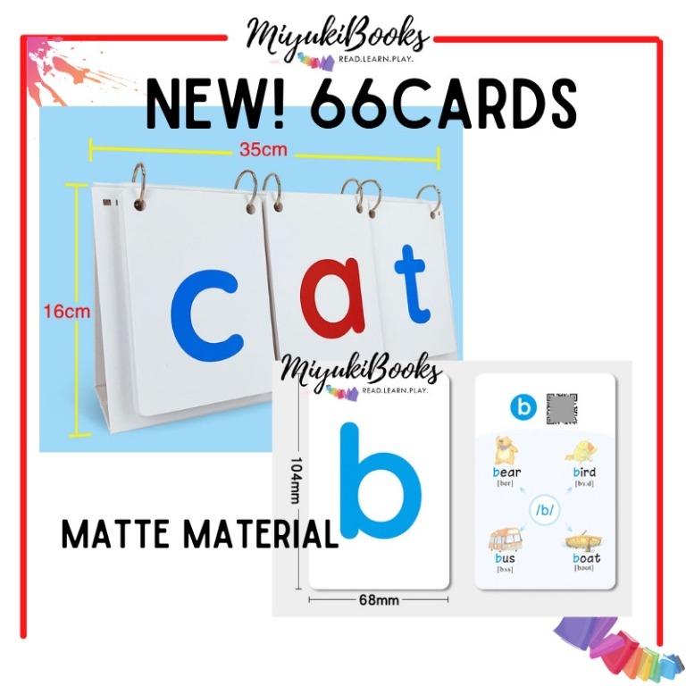 (SG SHIPPING) 3 letters phonics table chart (66cards/93/159 flashcards ...