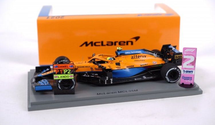 Spark 1:43 Lando Norris McLaren F1 MCL35M 2nd Italian GP 2021 