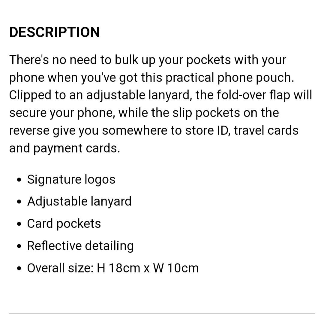 Superdry phone sales pouch