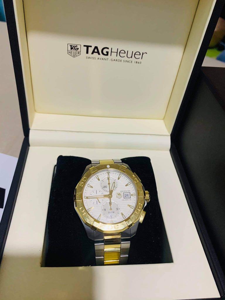 Tag Heuer Chrono Aquaracer (Category: Luxury Watches) located in Taguig. Submitted by dengarces (Listing ID 1156269987, Image 2). Description: Slightly used only; 200k and up brand new price; Bought from Florence, Italy in 2016..