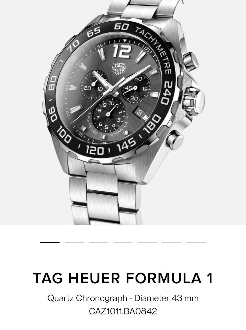 TAGHEUER FORMULA 1 CAZ1011.BA0842 Luxury Watches on Carousell