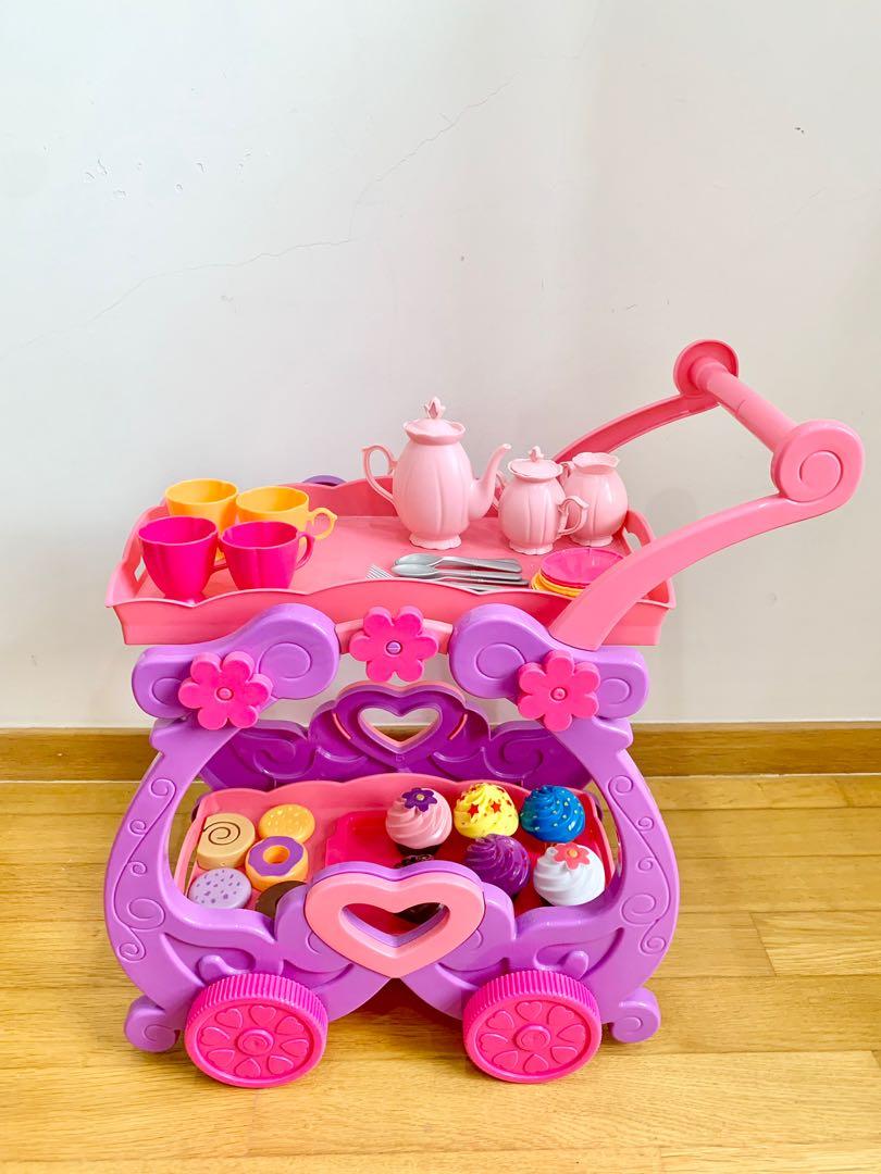 Kid connection tea 2025 set trolley playset