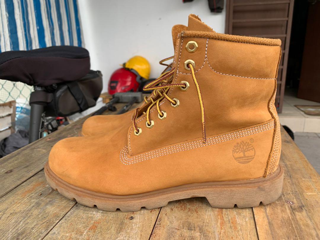 Timberland yellow boots suede nubuck