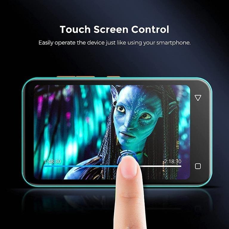 TIMMKOO MP3 Player with Bluetooth, 4.0" Full Touchscreen Mp4 Mp3 Player