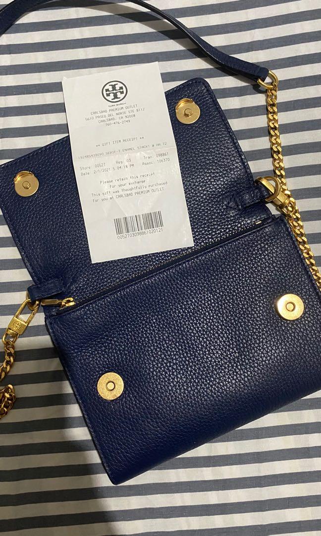 Tory Burch Sling Wallet (Blue), Women's Fashion, Bags & Wallets, Shoulder  Bags on Carousell