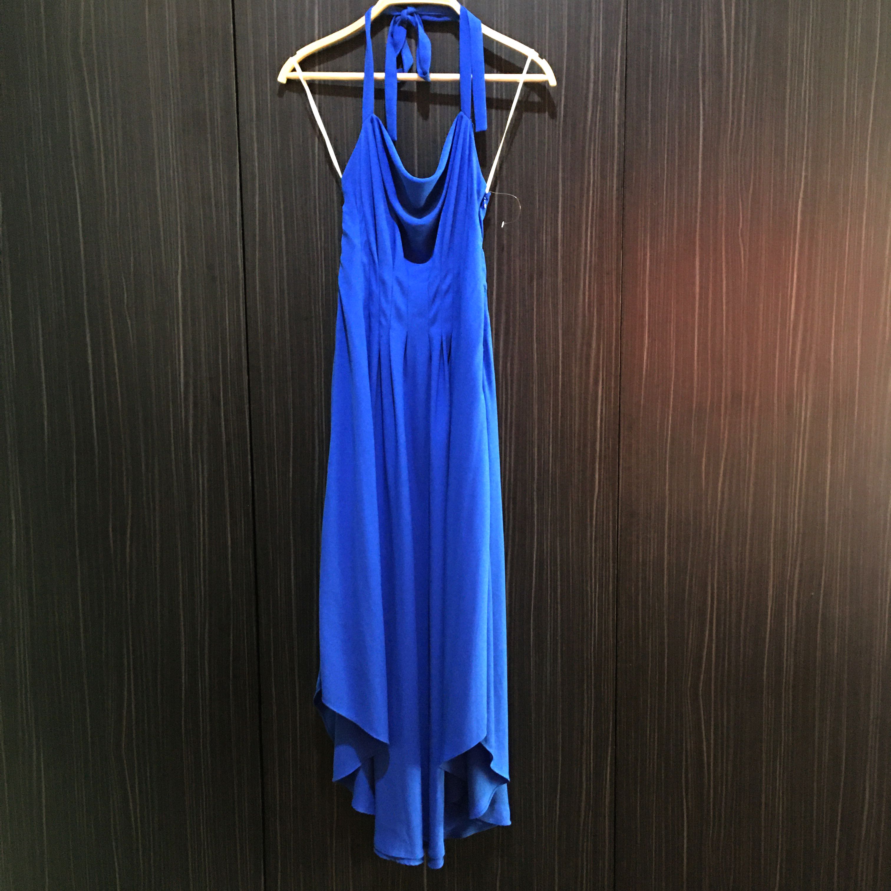 USA Rachel Roy Halter Backless Blue 