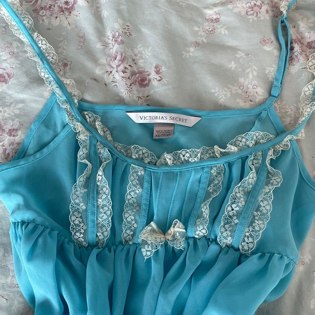 Buy Victoria's Secret Opal Blue Pleated Babydoll from Next Ireland