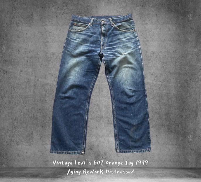 Vintage Levi's 607 e Orange Tab Denim, Men's Fashion, Bottoms, Jeans on  Carousell