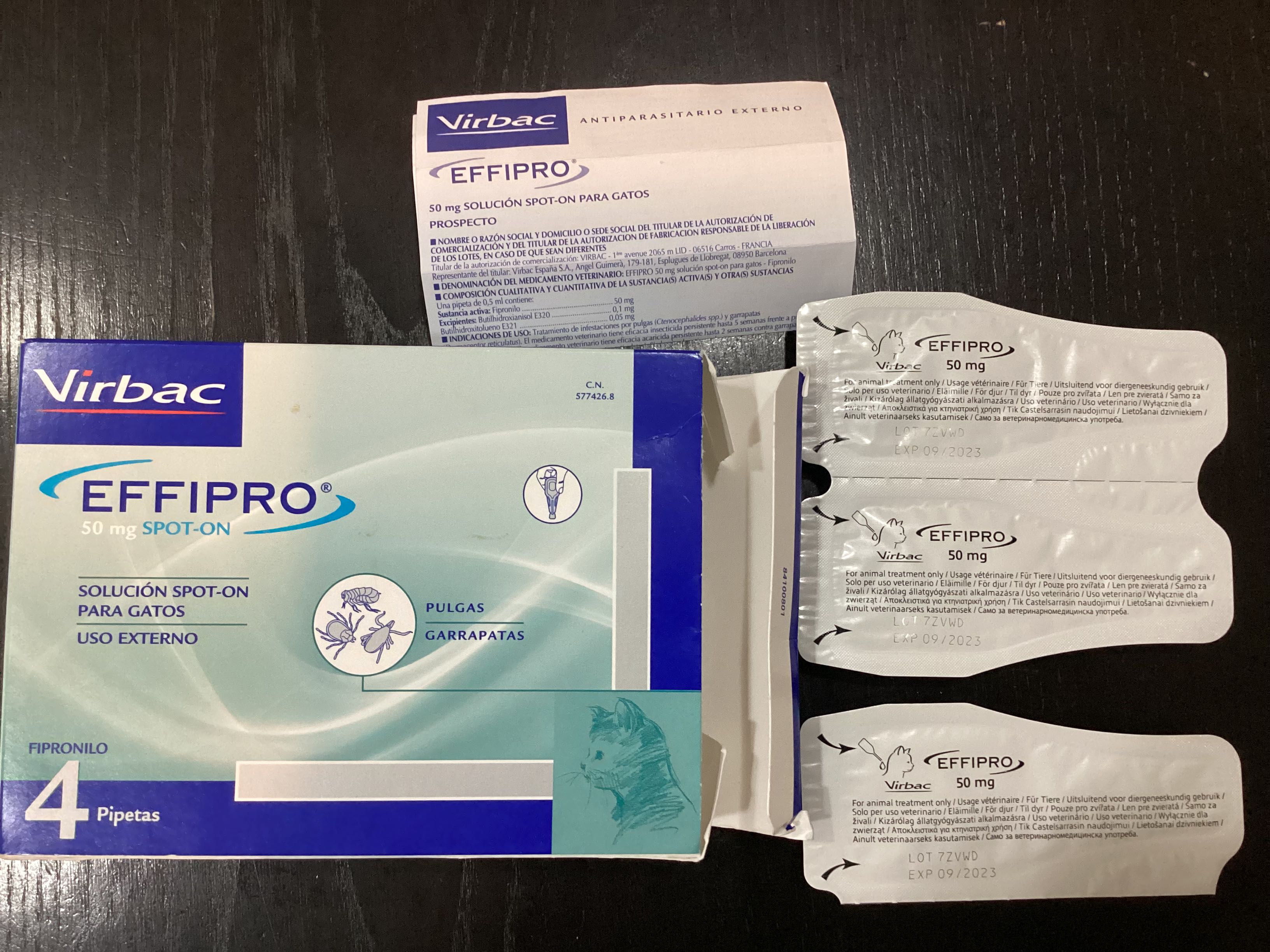 Revolution Virbac Effipro Spot on Antiparasitic for Cats x 3 Pet