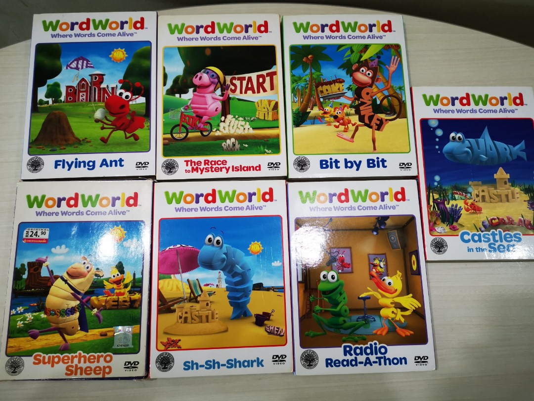 WordWorld DVD - 5 of them, Hobbies & Toys, Music & Media, CDs & DVDs on Carousell