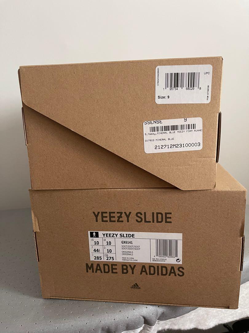 WTS Yeezy foam runner and slides boxes, Men's Fashion, Footwear ...