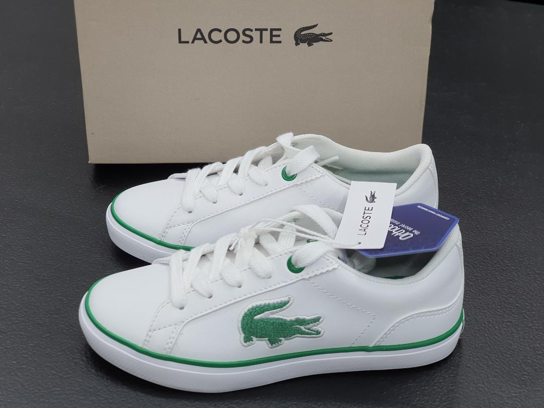11.5us Lacoste Kids Lerond Sneaker Babies Kids Babies Kids Fashion on Carousell