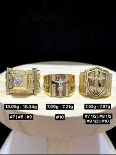 18k gold men's ring