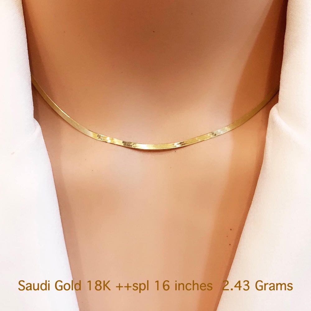 Buy Real Gold Chain, Solid 14K Gold Necklace for Men Women, Thin 2mm DOUBLE  SHINING Dual Mirror Chain Necklace, Minimalist Gold Choker Necklace Online  in India - Etsy