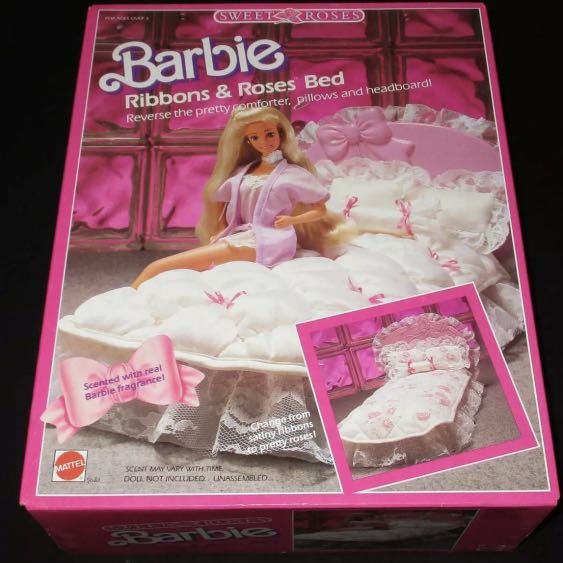 1987 vintage barbie bed sweet and roses Hobbies Toys Toys