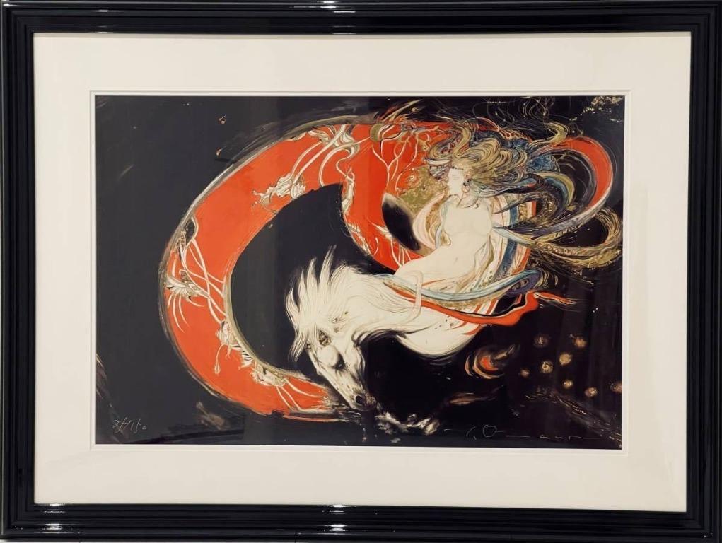 天野喜孝 限量150 飛天 朱 親筆簽名art Print 版畫 興趣及遊戲 手作 自家設計 文具及工藝 畫作及印刷品 Carousell
