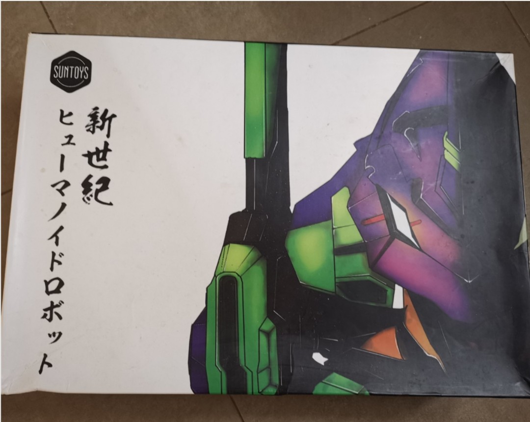 全新未開未砌 絕版 SUNTOYS 初號機 Q版 模型 新世紀福音戰士 EVA 01 EVANGELION NEON, 興趣及遊戲, 玩具