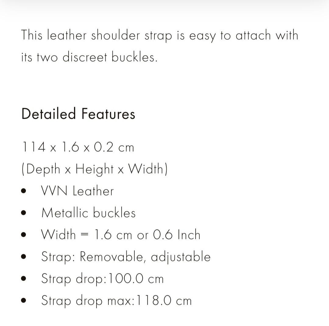 Louis Vuitton Adjustable shoulder strap 16 mm vvn (J52312)