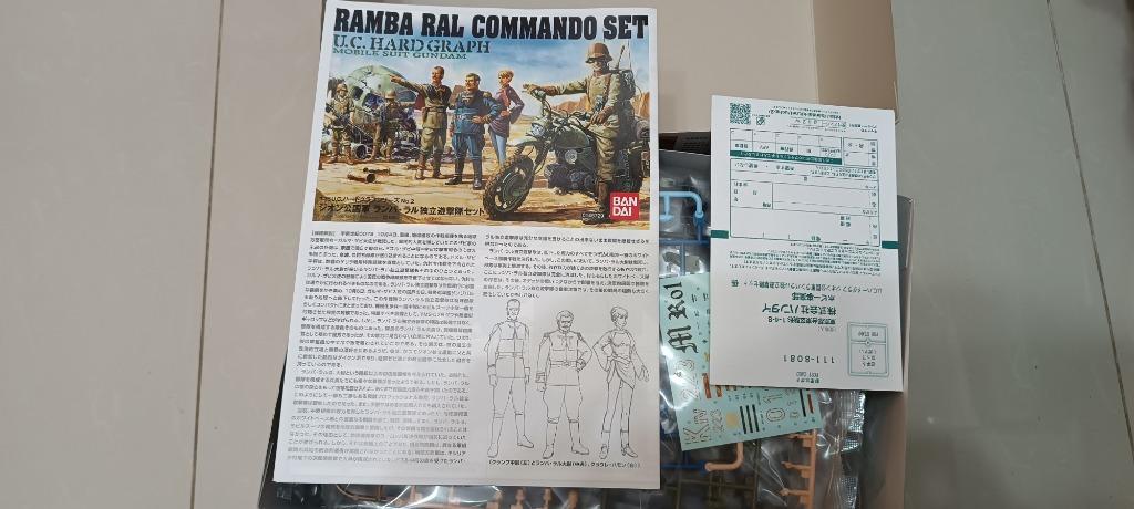高達模型 bandai 1/35 渣古頭模型 ramba ral commando set, 興趣及遊戲, 玩具 & 遊戲類 - Carousell