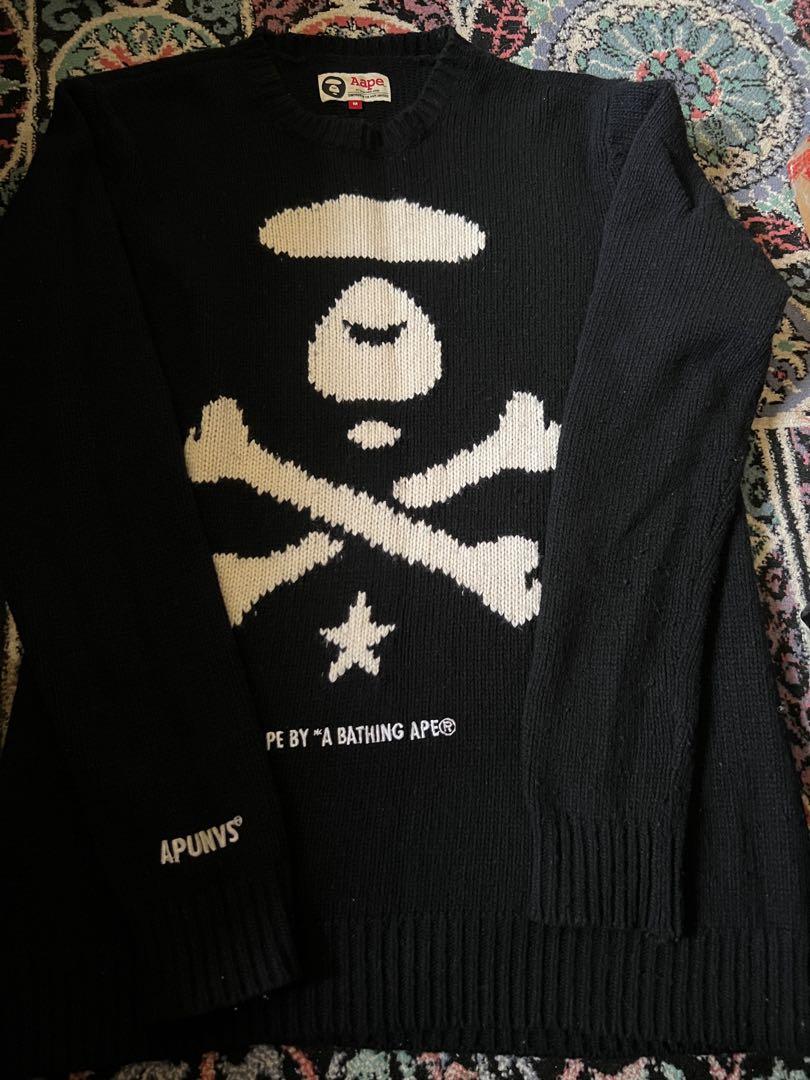 AAPE by Bape knit sweatshirt, Luxury, Apparel on Carousell