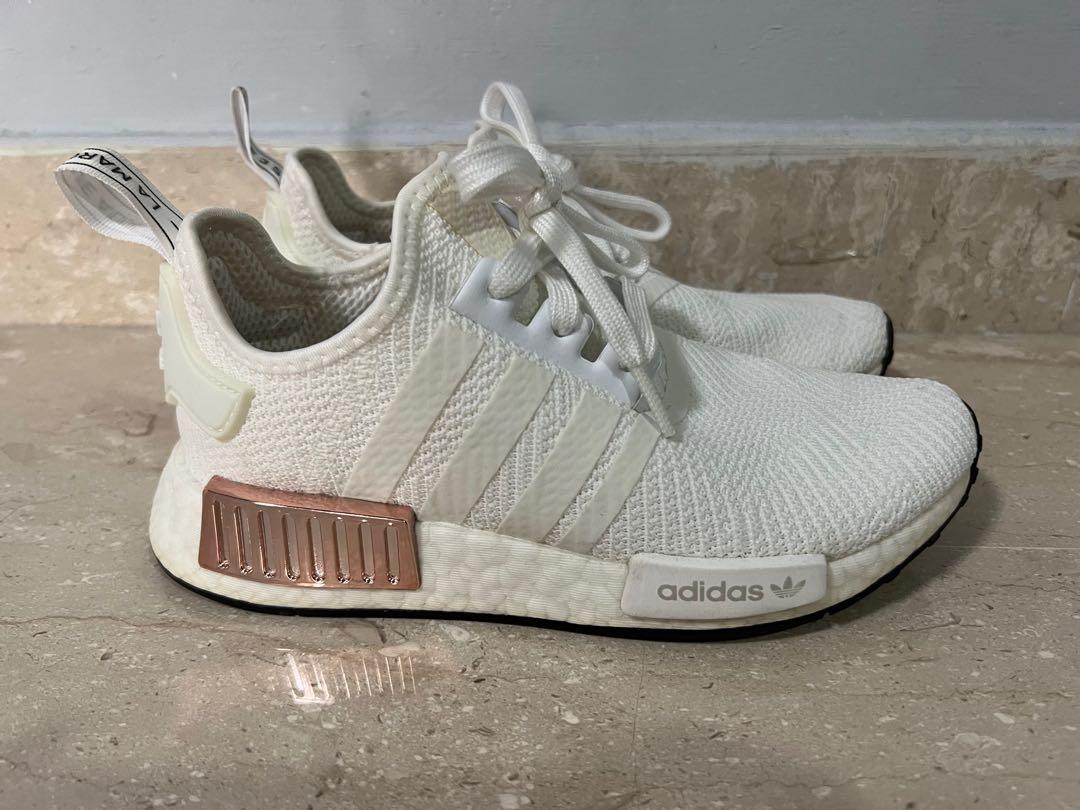 Rose gold adidas top shoes nmd r1