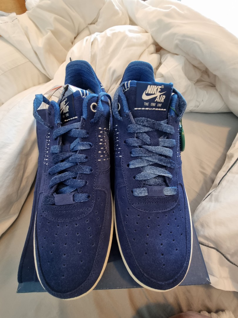 All blue suede best sale air force 1