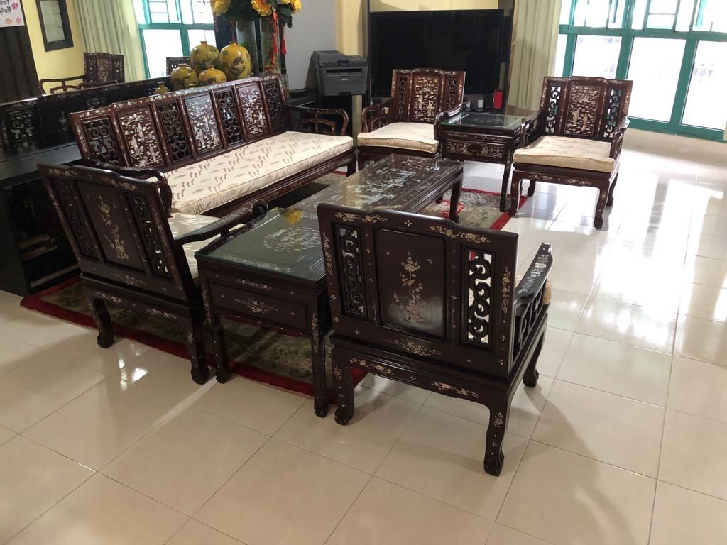 Antique Chinese Rosewood Furniture Set, Furniture & Home Living