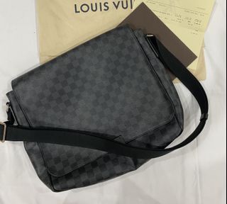 Louis Vuitton District MM Monogram Eclipse Canvas For Men, Men’s  Bags, Shoulder And Cro in 2023
