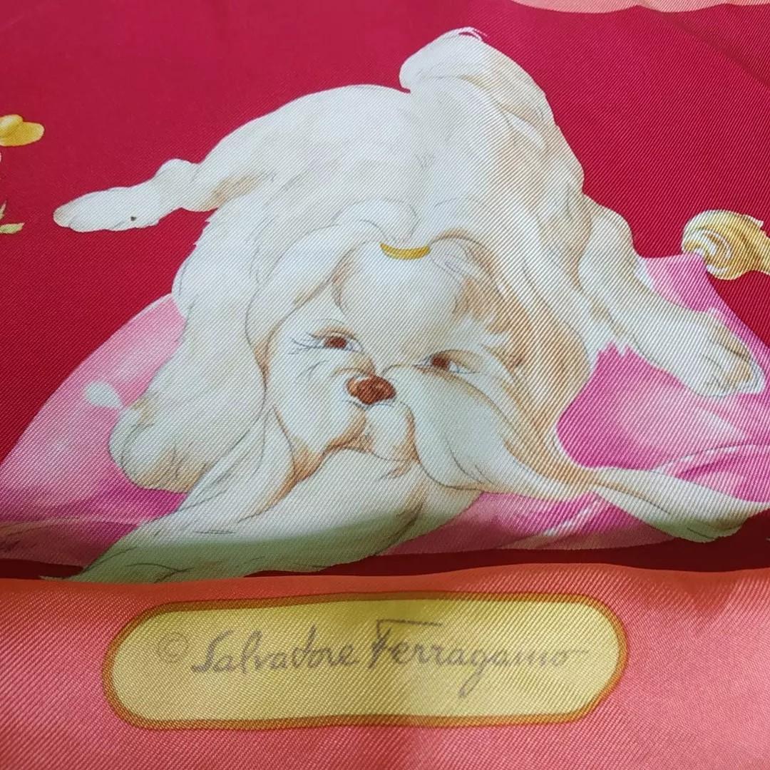 Authentic SALVATORE FERRAGAMO Silk Scarf