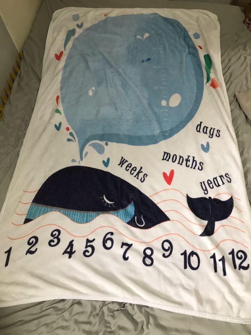 Baby Milestone Fleece Backdrop/Bed Linen (Category: Cots & Cribs) located in Quezon City. Submitted by the.preloved.project (Listing ID 1156394359, Image 1). Description: .