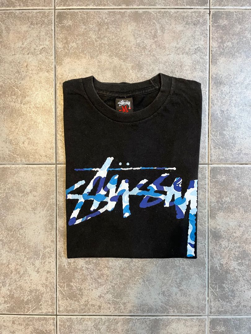 Bape x Stussy 30th Anniversary Men s Fashion Tops Sets