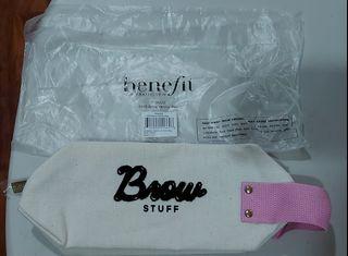 Benefit cosmetic bag/ toiletries travel  bag pouch
