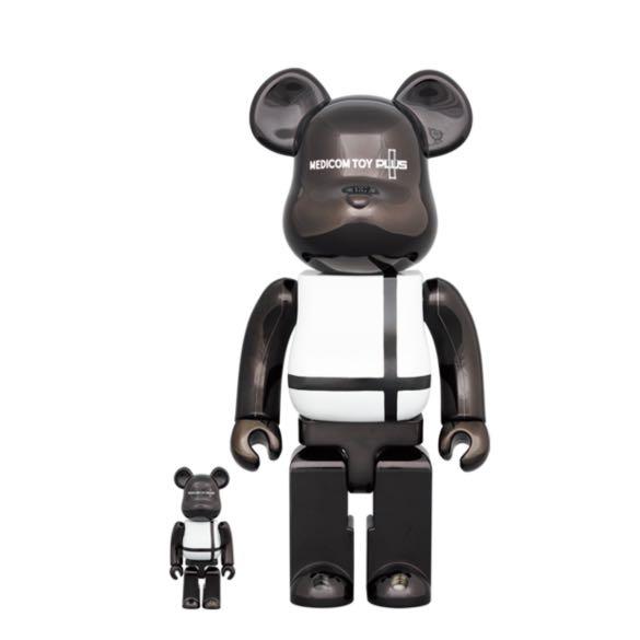 BE@RBRICK MEDICOM TOY PLUS BLACK CHROME Ver. 100％ ＆ 400